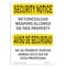 Signmission OSHA Security Sign, 5" Height, 7" Width, No Concealed Weapons Bilingual, Landscape, SN-D-57-L-11584 OS-SN-D-57-L-11584 - alternate 1